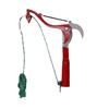 Complete bag with rope, high-branch scissors, fruit picker, high-altitude scissors, branch scissors, high-altitude pruning scissors, pruning branches, 47 large and thickened red high-altitude shears