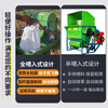 Huili's threshing machine, small threshing machine, wheat, rapeseed, rice threshing machine, household small threshing machine, full feeding + gasoline engine + tires