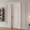Hangzhou custom bedroom door solid wood composite French retro paint door unpainted wooden door cream style indoor set door solid wood multi-layer