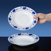 Jingdezhen official ceramic red leaf and blue and white bowls and plates tableware set household dishes rice bowl light luxury dinner plate housewarming gift 6 people luxury configuration Manchu-Han banquet tableware-36 pieces