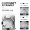 Jingyan manual ice shaver, household small smoothie machine, ice crusher, commercial stall continuous ice machine, hand-cranked hail ice machine, upgraded model - double cover, double knives, adjustable thickness | strengthened motor | double cover splash-proof, upgraded and heightened body | fine ice recommendation | 3 seconds ice crushing