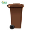 Senser large outdoor trash can with cover and wheels large capacity indoor and outdoor property outdoor hotel school brown