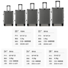 Huatong Student Luggage Trolley Case Boarding Case Thickened PC Durable Aluminum Alloy Frame Suitcase Password Case Leather Case Can Sit White Charging + Cup Holder + Hook 26-inch Long Distance Travel Case
