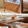 Lin's home retro mobile bedside table sofa side table bay window desk small apartment writing computer table wood industry BG056