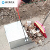 Stainless steel dustpan, garbage shovel, factory yard sanitation, thickened old-fashioned iron dustpan, outdoor cleaning dustpan, sanitation iron dustpan without wheels