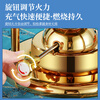 FIREQL high-end hotel club commercial stainless steel single-person small hot pot inflatable gas stove for one person and one pot shabu soup pot silver hammer pattern-environmentally friendly oil type 70-90 minutes 16cm