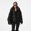 Tambor Puff Down Jacket Women's Short Hooded Silhouette Winter Warm Jacket 5530338Z Black 160