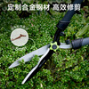Deli green pruning branch scissors, large scissors, lawn flowers, hedge garden scissors, sapling scissors for fruit tree scissors, wave blade non-slip hedge shears 600mm