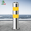 Qilu Anran car blocking column stainless steel road dividing pile anti-collision column isolation warning bar parking space stainless steel car blocking column ordinary type with screws