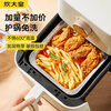 Chuidahuang air fryer tin foil bowls and plates 8 inches 50 pieces square tin foil boxes aluminum foil plates barbecue oven baking pan