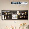 Magic Dou Shenghuo Hole Board Wall Wall Storage Rack Dormitory Display Rack Hanging Board Study Desk Organizing Storage Partition Rack Free Metal Hook White Thickened - Frame 120*80cm