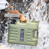 Outdoor PE food grade plastic bucket for household water storage pure with faucet car camping drinking large capacity new 18.5 liter military green outdoor water storage bucket