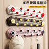 FAJIENUO dopamine suction cup hook behind the door, a row of strong adhesive punch-free entrance door hanger storage white 1