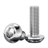 Tianzhuo Hardware 316 stainless steel round head pan head hexagonal screw half round cup screw mushroom bolt 3M4M5M6M8M10M12 M8*14-5 pcs