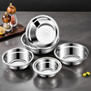 Stainless steel basin food grade 316 thickened flat bottom washbasin household rice basin small iron vegetable basin deepened soup basin extra thick 316 stainless steel basin 18CM weighs about 135g