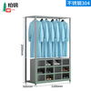 Baigang stainless steel clothes and shoes integrated cabinet dust-free and sterile purification workshop hangers factory workshop laboratory shoe cabinet coat and hat 304 clothes and shoes integrated 12-grid shoe cabinet