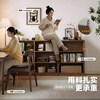 Jiayi solid wood low bookcase floor-standing bookshelf storage rack integrated wall storage cabinet primary school student storage cabinet combination cabinet