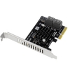 Yue Changsheng PCIe to 5-port SATA3.0 expansion card JMB585 supports cascading TRIM Panhong PH55 full-height bezel