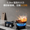 SUDISQR Subo gas stove natural gas liquefied gas stove household fierce stir-frying 5.2kW double stove first-class energy efficiency energy-saving gas-saving desktop embedded stove stove canned liquefied gas double nine-cavity fire stove + flameout + child lock + explosion-proof glass