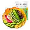 Xiangxianshen Assorted Fruit Crisps Fruit and Vegetable Crisps Mixed Pack of Mushroom Crisps Comprehensive Dried Fruit Okra Crisps Snacks 10 Kinds of Fruit and Vegetable Crisps 500g