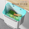 MUYA kitchen trash can wall-mounted foldable household kitchen waste cabinet door storage bucket bathroom toilet paper basket