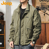 JEEP Jeep Jacket Men's Autumn and Winter Jacket Men's Jacket Casual Assault Work Clothes Men's Military Green XL