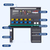 Wanpudun heavy-duty anti-static workbench, four drawers and one door, double hanging plate 2100*750*1720mm, fitter bench, assembly line tool table, maintenance bench, laboratory production workshop operating bench