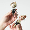 Erxu French home creative conch champagne red wine bottle stopper natural shell wine sealed bottle cap companion gift conch bottle stopper-green A gold