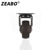 Zuobo caster 1.5 inch flat type universal wheel TPE synthetic rubber pulley with bearing wheel 4 pieces