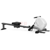 Magnetic resistance silent rowing machine, home fitness aerobic training device, multi-purpose universal sculls, foldable storage fitness device, magnetic resistance silent rowing machine (white)