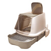 HELLOJOY cat litter box fully enclosed large cat toilet anti-splash cat litter box cat litter box cat litter box drawer style gray
