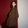 Tricolor 100 Sheep Wool 2025 Winter New Stand Collar Double-sided Woolen Coat Woolen Jacket M