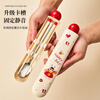 TREEJACK Cartoon 304 Stainless Steel Alloy Chopsticks and Spoon Set Children and Students Takeaway Portable Chopsticks and Spoons Boxed Tableware
