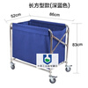 Folding linen cart hotel stainless steel collection trolley room entrance hotel property service cart room cleaning large stainless steel folding cart gray