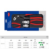 Kenipac Kenipack wire pliers needle nose pliers diagonal pliers set multi-functional household pliers 002010 powerful wire pliers set
