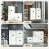 Bo Steel Safe Cabinet File Cabinet Iron Cabinet Data Cabinet Staff Cabinet Certified National Security Fingerprint Lock File Cabinet Steel Anti-Theft Cabinet Double-section No-Pull Smart Lock