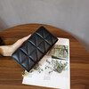 Sudou diamond pattern women's wallet women's long multi-function wallet 2025 new fashion card bag clutch bag wallet zipper