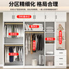 Quanyou solid wood wardrobe home bedroom simple children's storage cabinet economical rental room custom-made wardrobe 4 doors length 160 depth 60 height 200 main cabinet plus complete decoration
