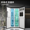 Damini's big new product 523 liters white ice making refrigerator white one-stage variable frequency fully automatic ice making all-in-one machine function air-cooled frost-free zero embedded double door double door BCD-523WKDBZB (C) cool gray