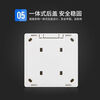 Three-control, one-light switch, surface-mounted, one-open, multi-control switch socket, open-wire, open-box, type 86, one-position, one-light, three-way household, single-open, three-control, surface-mounted, one-open, multi-control (midway switch)