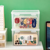 Mobile phone case storage box with cover, dust-proof and transparent storage box, flip-top postcard, photo and peripheral storage box, medium rectangular storage box