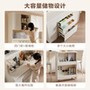 Quanyou Home Cream Style Multifunctional Sideboard Integrated Wall Dining Room Dining Table and Chair Combination Storage Tea Cabinet