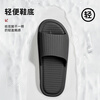 JEBIS Slippers Four Seasons Couple Bathroom Home Leisure Slippers Hot Spring Bath Soft Bottom Slippers Men's Black 42-43