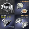 FANCYCHIC Chaosihui 304 stainless steel dumpling maker thickened oil slot mold wonton home kitchen large dumpling mold