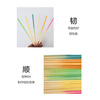 Kunsui soft bamboo strips woven bamboo decoration festival bamboo woven intangible cultural heritage bamboo basket student handmade diy material colorful bamboo strips pink gradient 30cm*0.85cm about 50 pieces