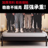 Cheng Guanyu Free door-to-door delivery Iron bed double bed master bedroom king bed modern simple soft-packed bed row frame iron bed exquisite black piano key single bed 1.5 meters * 2 meters thick carbon steel