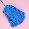 Hasdick blue terry cloth mop stainless steel long pole HKLY-24 factory absorbent mop cleaning tool mop