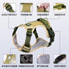 Qi Oh Dog Leash Large Dog Harness Golden Retriever Labrador Vest Type Explosion-proof Dog Walking Rope Medium-sized Dog Military Green Single Harness Without Rope S (Recommended Weight 8-15 Jin)