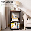 Old bamboo craftsman removable side table living room coffee table sofa side table multi-functional medieval folding tea table table storage rack corner table side cabinet