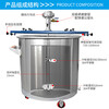 Mi Lan LieLanat IBC ton barrel 1000L pneumatic mixer paint coating horizontal plate industrial chemical pneumatic mixer large five-cylinder ton barrel special mixer